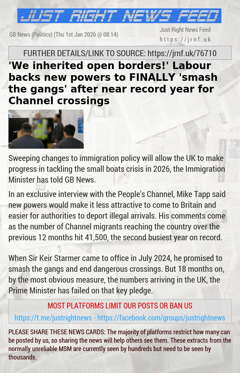 ’We inherited open borders!’ Labour backs new powers to FINALLY ’smash the gangs’ — after near record year for Channel crossings