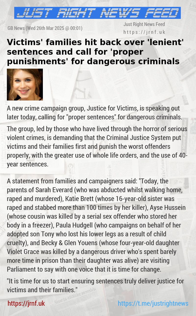Victims’ families hit back over ’lenient’ sentences and call for ’proper punishments’ for dangerous criminals