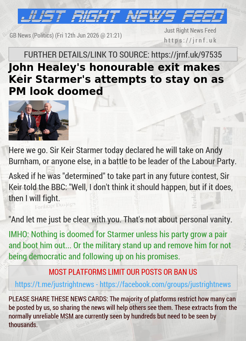 John Healey’s honourable exit makes Keir Starmer’s attempts to stay on as PM look doomed
