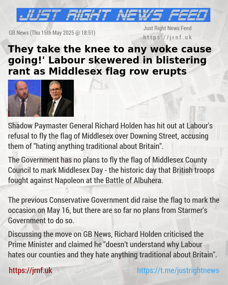 ‘They take the knee to any woke cause going!’ Labour skewered in blistering rant as Middlesex flag row erupts