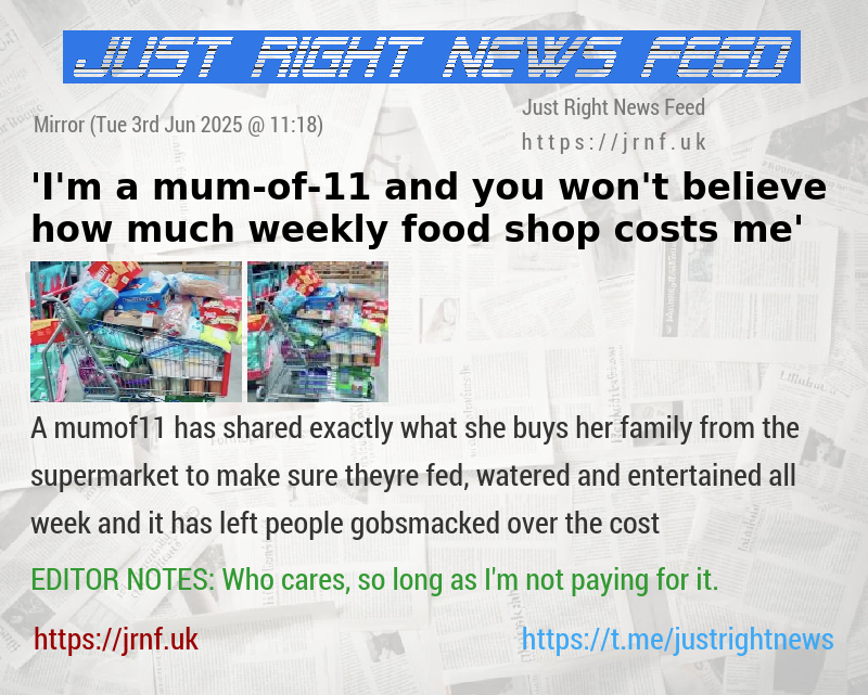’I’m a mum—of—11 and you won’t believe how much weekly food shop costs me’