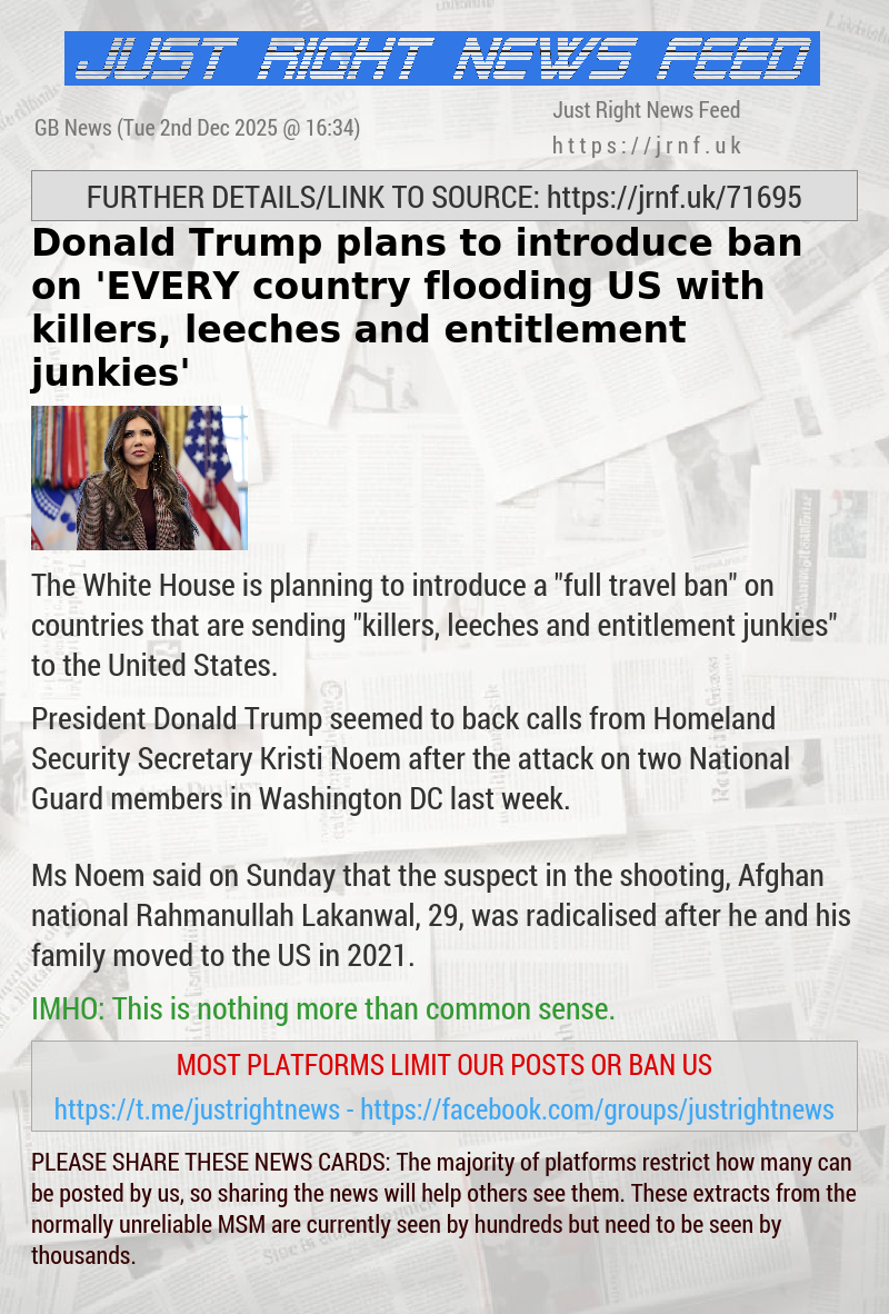 Donald Trump plans to introduce ban on ’EVERY country flooding US with killers, leeches and entitlement junkies’