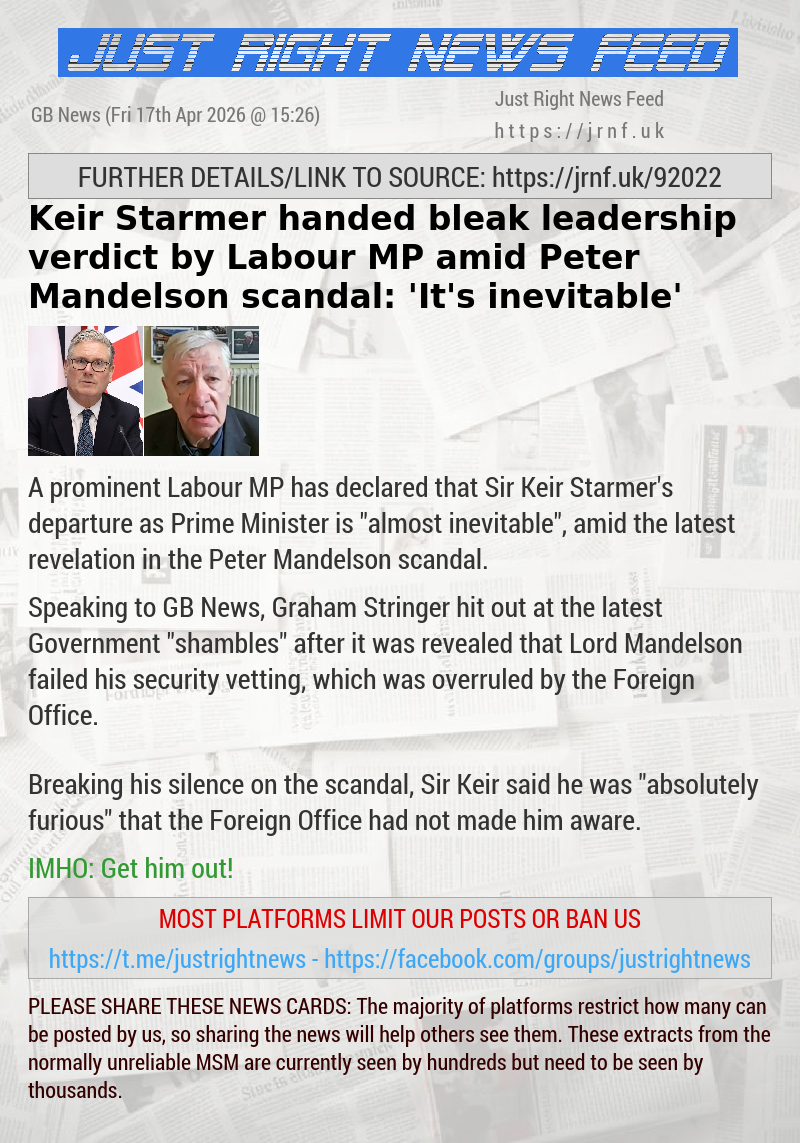 Keir Starmer handed bleak leadership verdict by Labour MP amid Peter Mandelson scandal: ’It’s inevitable’
