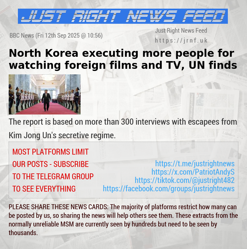 North Korea executing more people for watching foreign films and TV, UN finds