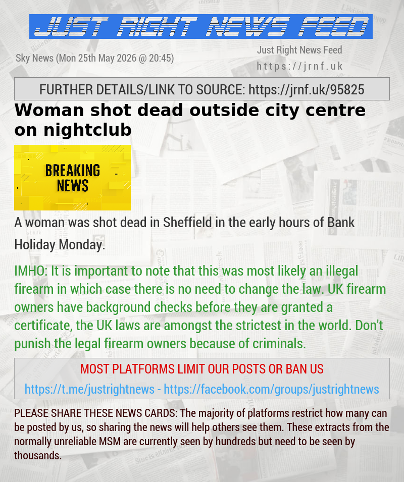 Woman shot dead outside city centre on nightclub