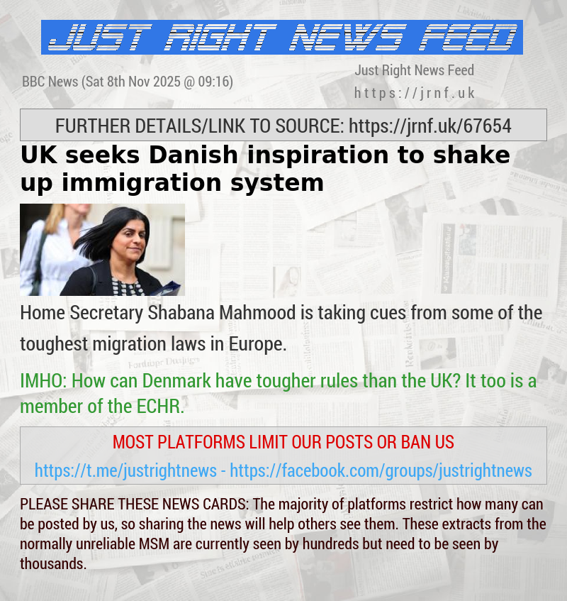 UK seeks Danish inspiration to shake up immigration system