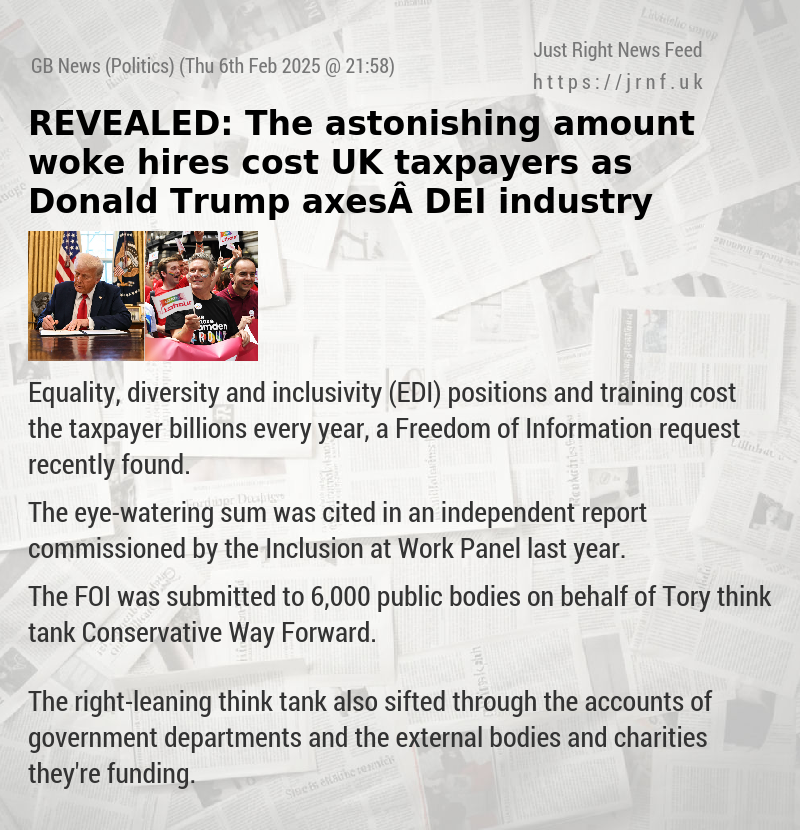 REVEALED: The astonishing amount woke hires cost UK taxpayers as Donald Trump axes DEI industry