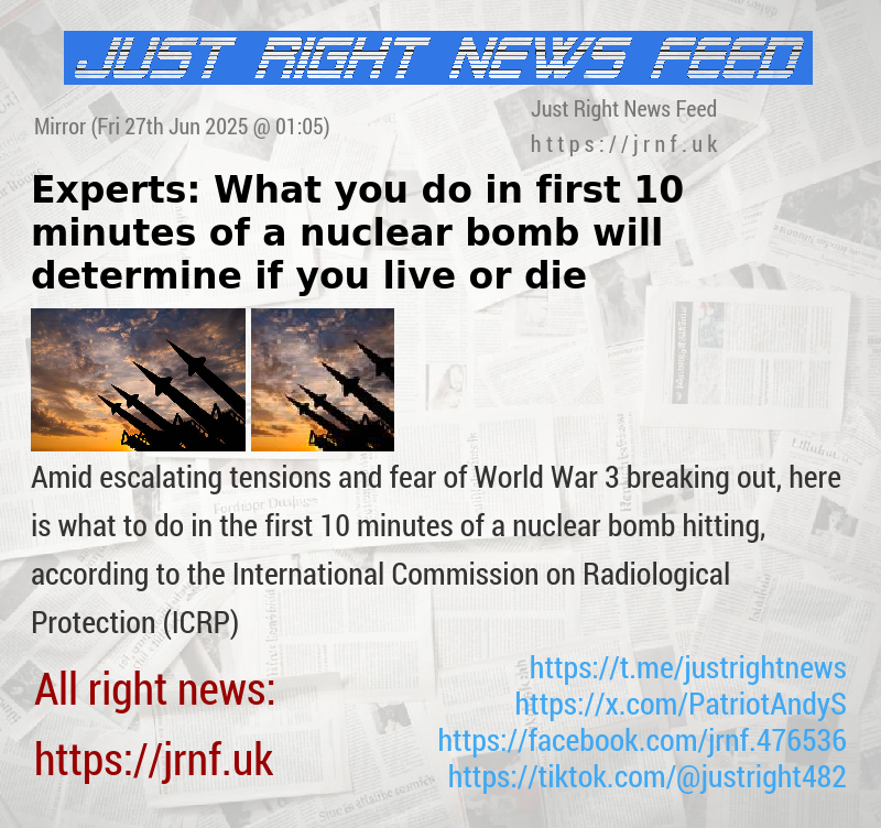 Experts: What you do in first 10 minutes of a nuclear bomb will determine if you live or die