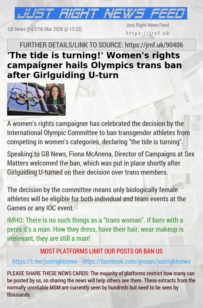 ’The tide is turning!’ Women’s rights campaigner hails Olympics trans ban after Girlguiding U—turn