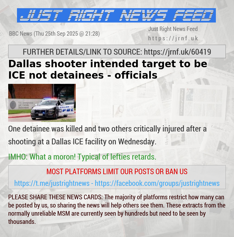 Dallas shooter intended target to be ICE not detainees — officials