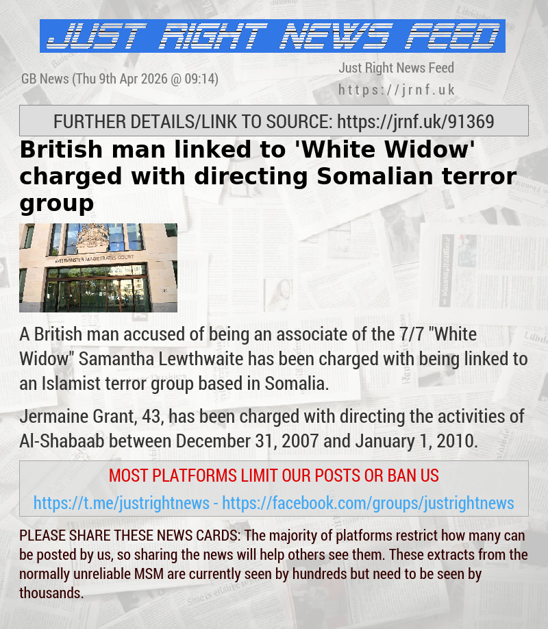 British man linked to ’White Widow’ charged with directing Somalian terror group