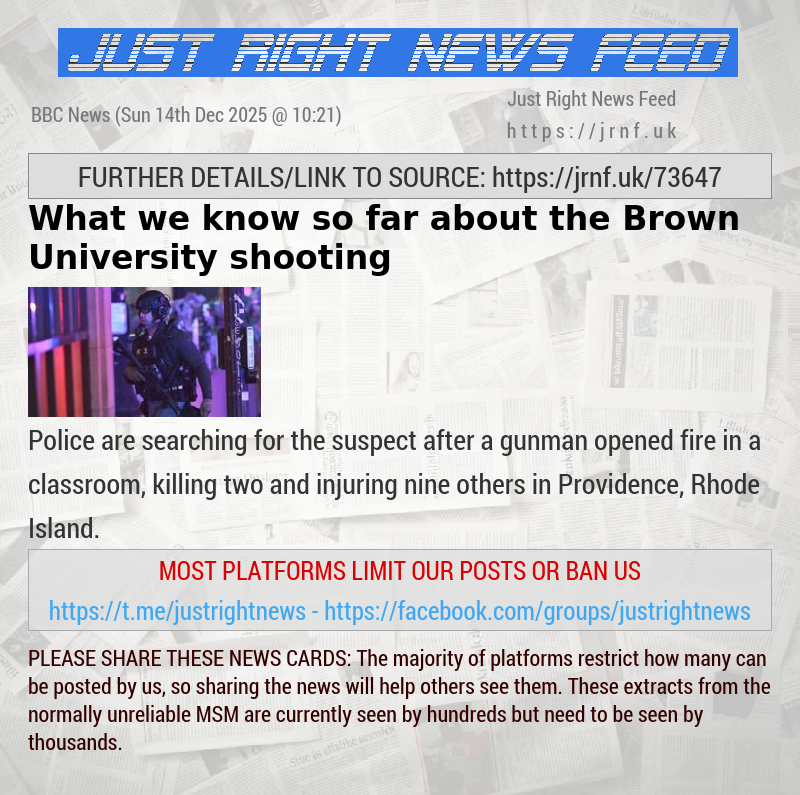 What we know so far about the Brown University shooting