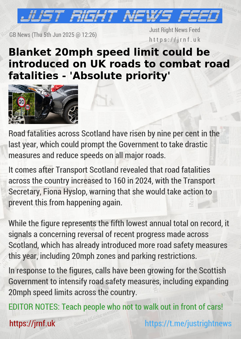 Blanket 20mph speed limit could be introduced on UK roads to combat road fatalities — ’Absolute priority’