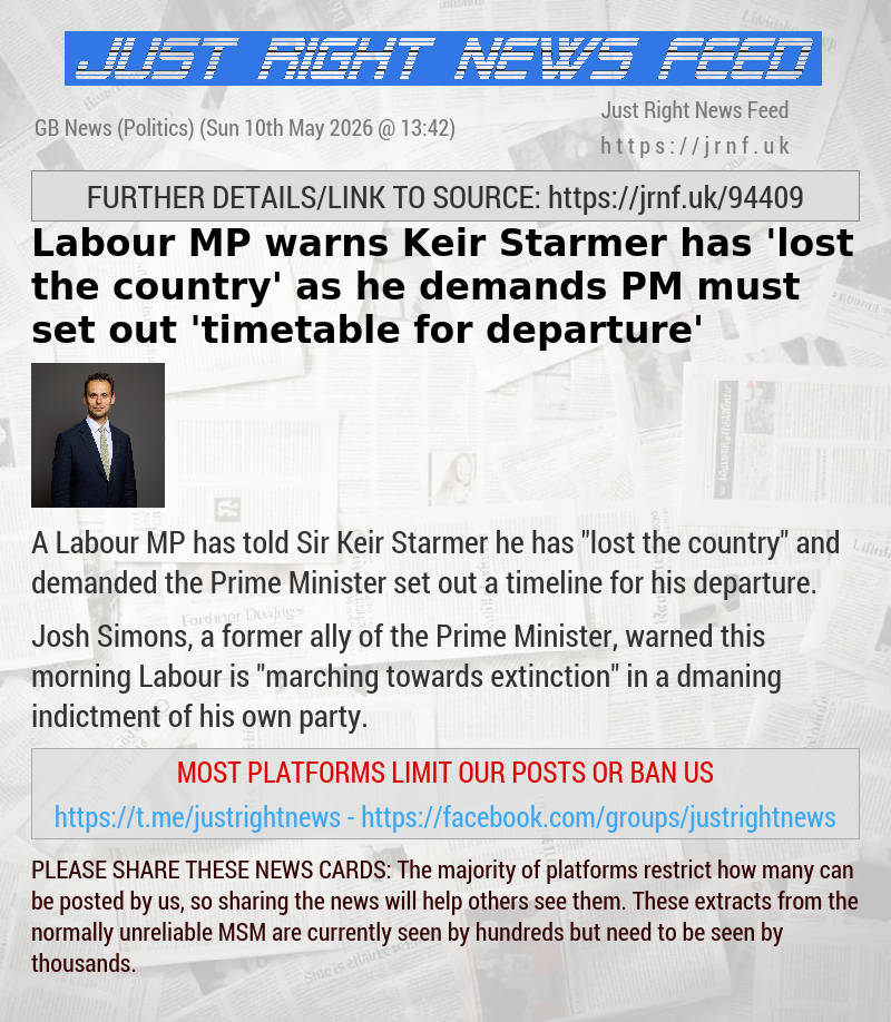 Labour MP warns Keir Starmer has ’lost the country’ as he demands PM must set out ’timetable for departure’