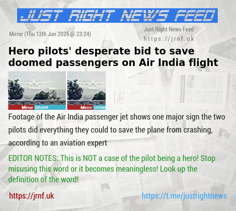 Hero pilots’ desperate bid to save doomed passengers on Air India flight