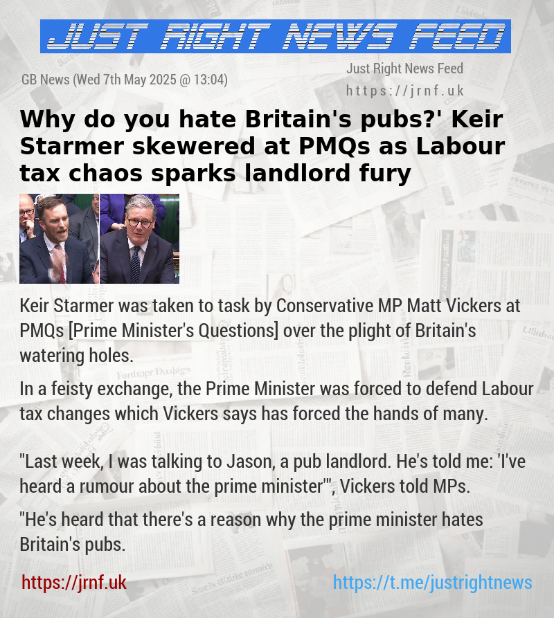 ‘Why do you hate Britain’s pubs?’ Keir Starmer skewered at PMQs as Labour tax chaos sparks landlord fury