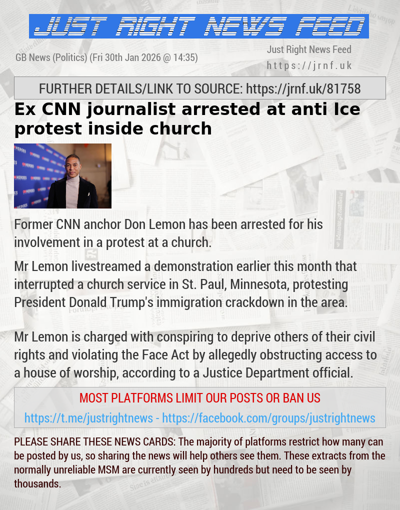 Ex—CNN journalist arrested at anti—Ice protest inside church