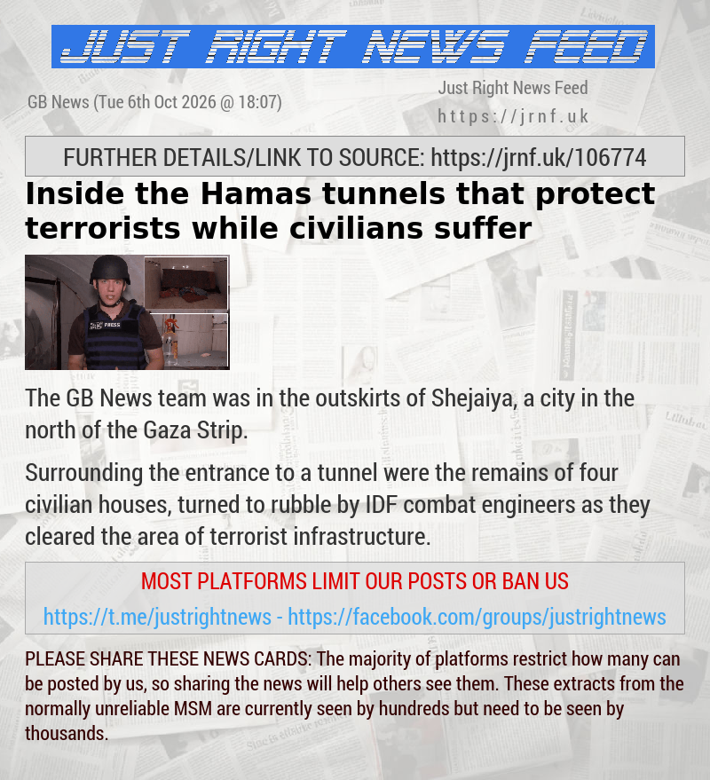 Inside the Hamas tunnels that protect terrorists while civilians suffer