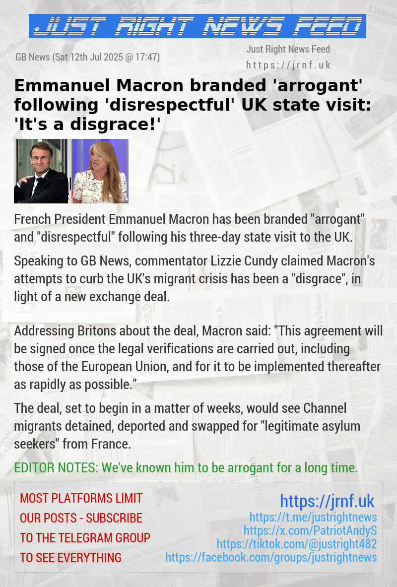 Emmanuel Macron branded ’arrogant’ following ’disrespectful’ UK state visit: ’It’s a disgrace!’