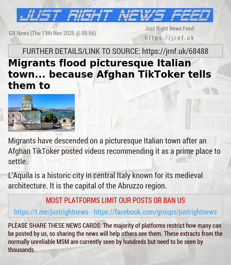 Migrants flood picturesque Italian town... because Afghan TikToker tells them to