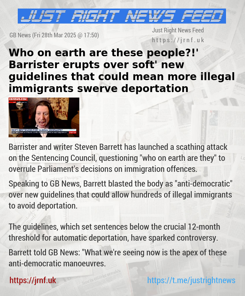 ‘Who on earth are these people?!’ Barrister erupts over ‘soft’ new guidelines that could mean more illegal immigrants swerve deportation