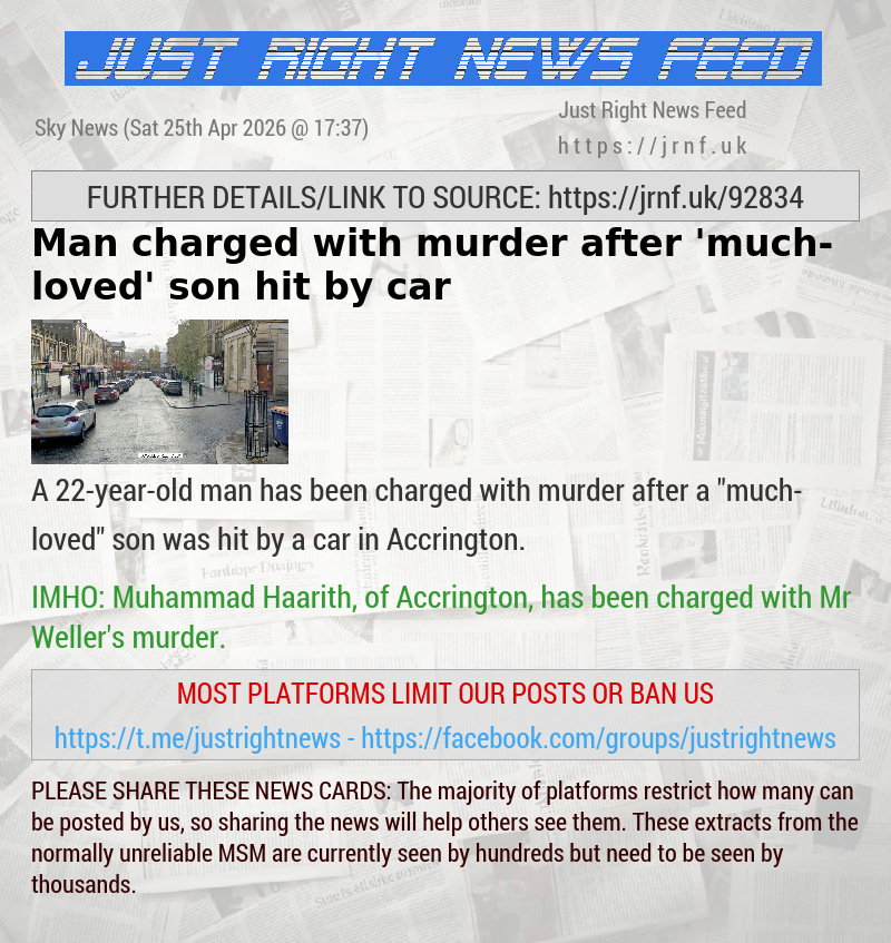 Man charged with murder after ’much—loved’ son hit by car