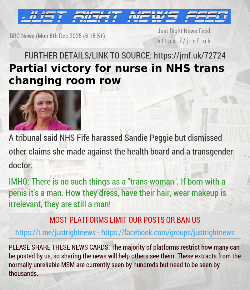 Partial victory for nurse in NHS trans changing room row