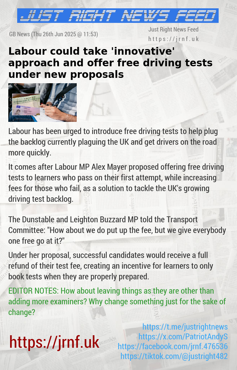 Labour could take ’innovative’ approach and offer free driving tests under new proposals