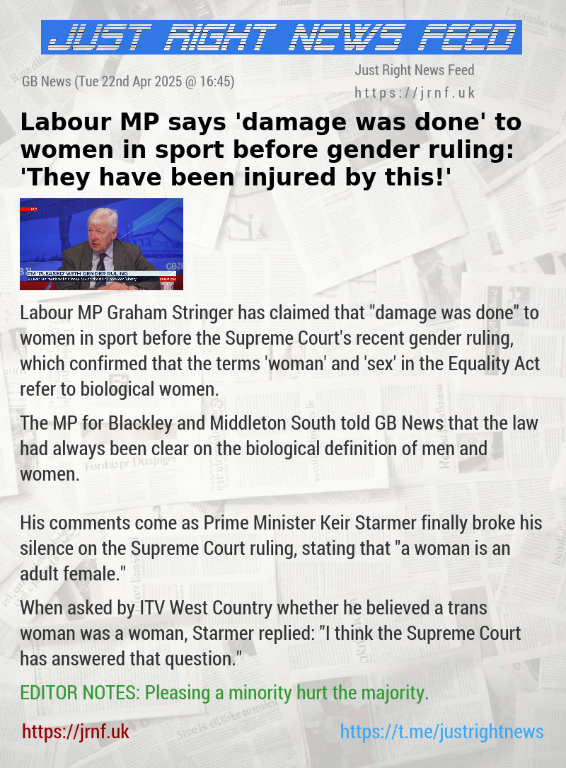 Labour MP says ’damage was done’ to women in sport before gender ruling: ’They have been injured by this!’