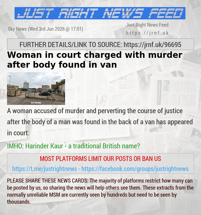 Woman in court charged with murder after body found in van