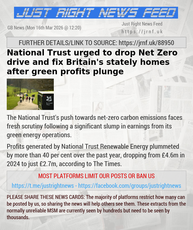 National Trust urged to drop Net Zero drive and fix Britain’s stately homes after green profits plunge
