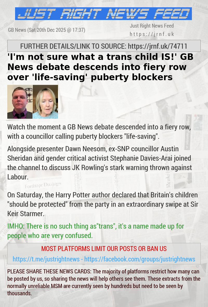 ’I’m not sure what a trans child IS!’ GB News debate descends into fiery row over ’life—saving’ puberty blockers