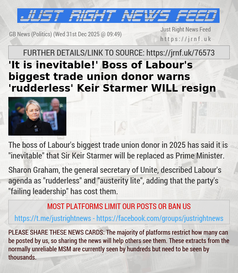 ’It is inevitable!’ Boss of Labour’s biggest trade union donor warns ’rudderless’ Keir Starmer WILL resign