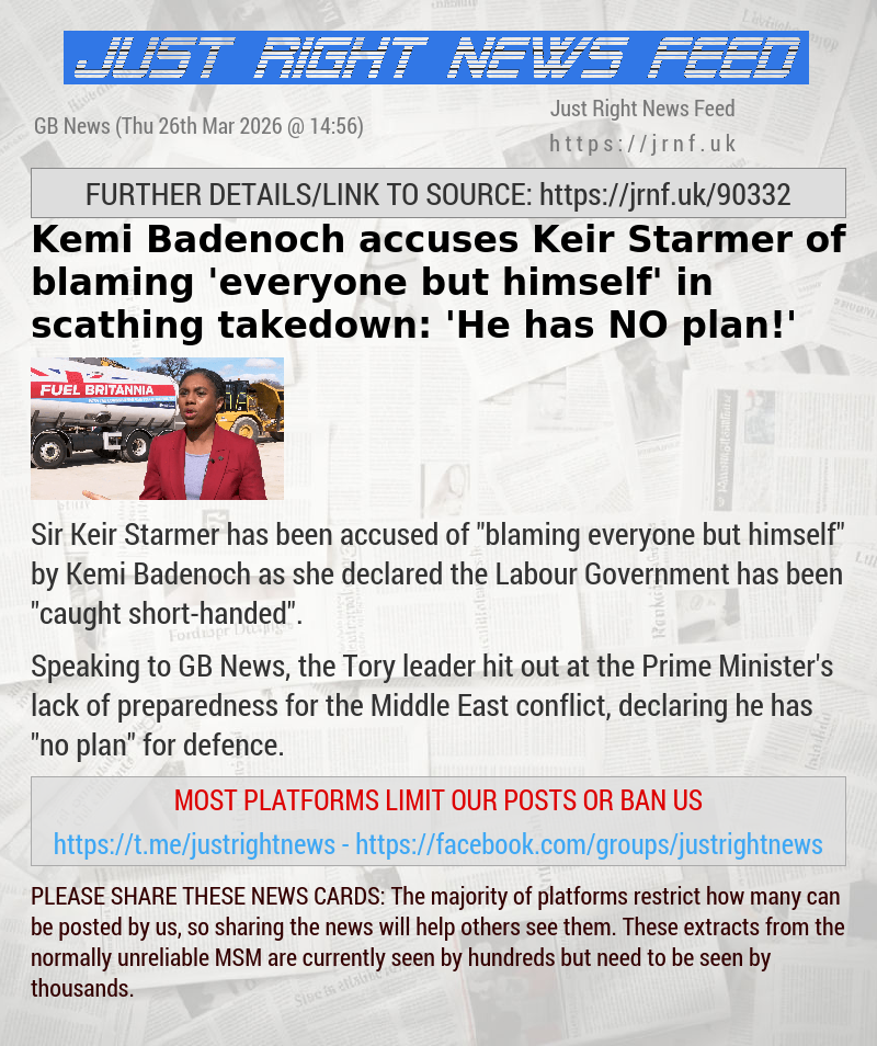 Kemi Badenoch accuses Keir Starmer of blaming ’everyone but himself’ in scathing takedown: ’He has NO plan!’