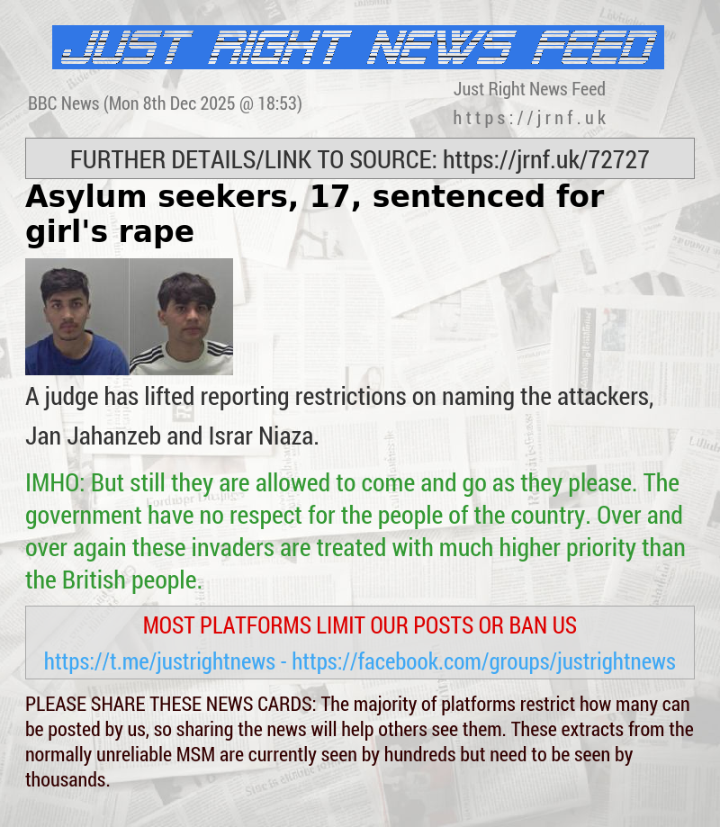 Asylum seekers, 17, sentenced for girl’s rape