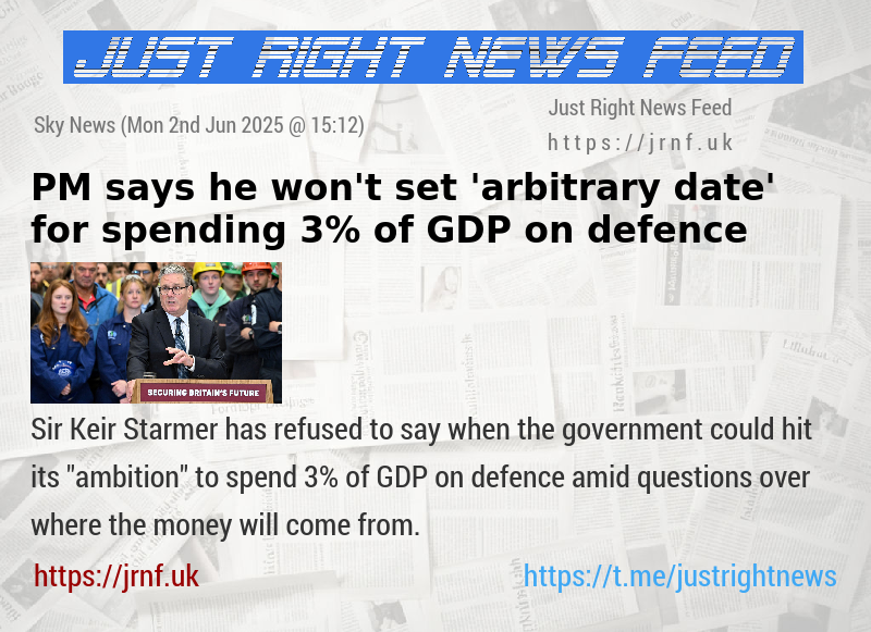 PM says he won’t set ’arbitrary date’ for spending 3% of GDP on defence