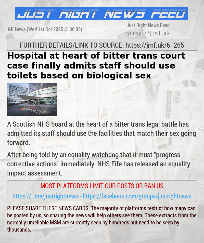 Hospital at heart of bitter trans court case finally admits staff should use toilets based on biological sex