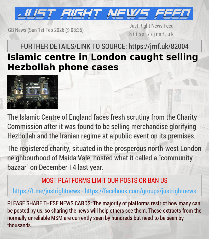 Islamic centre in London caught selling Hezbollah phone cases
