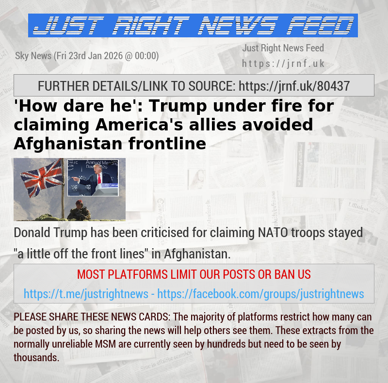 ’How dare he’: Trump under fire for claiming America’s allies avoided Afghanistan frontline