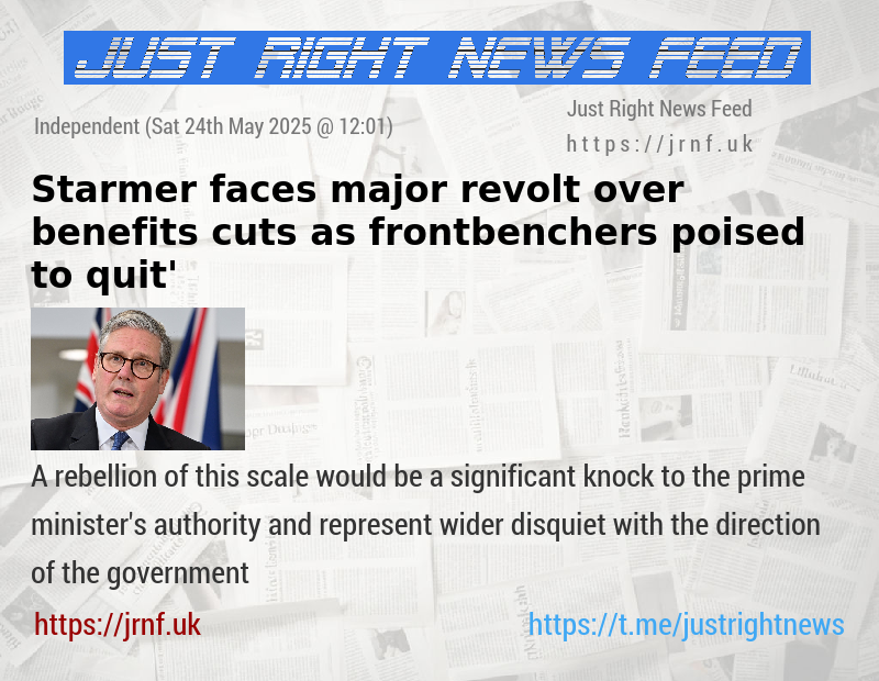 Starmer faces major revolt over benefits cuts as frontbenchers ‘poised to quit’