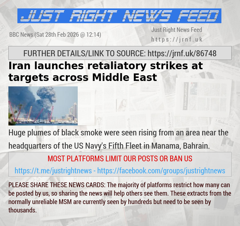 Iran launches retaliatory strikes at targets across Middle East