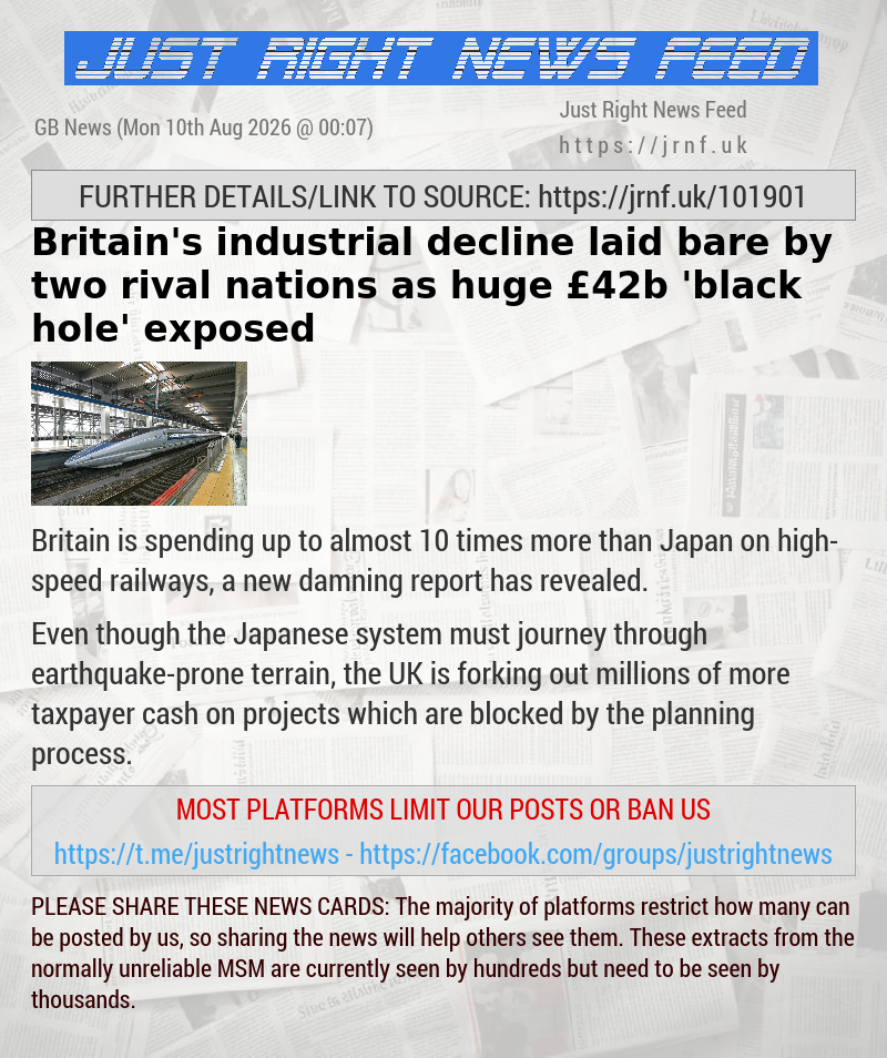 Britain’s industrial decline laid bare by two rival nations as huge &pound;42b ’black hole’ exposed