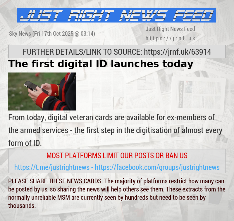 The first digital ID launches today