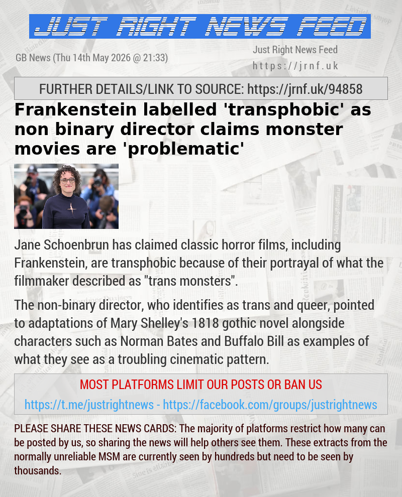 Frankenstein labelled ’transphobic’ as non—binary director claims monster movies are ’problematic’