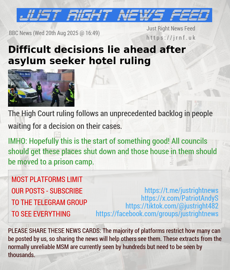 Difficult decisions lie ahead after asylum seeker hotel ruling