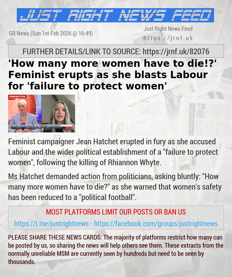 ’How many more women have to die!?’ Feminist erupts as she blasts Labour for ’failure to protect women’