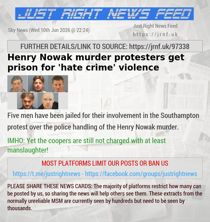 Henry Nowak murder protesters get prison for ’hate crime’ violence