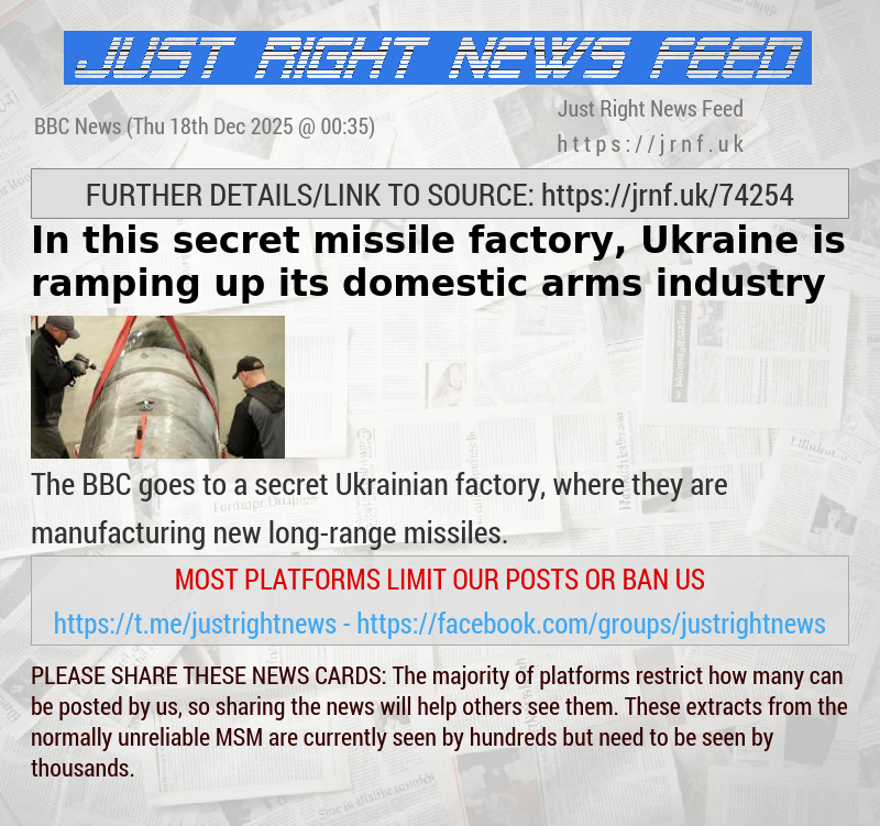 In this secret missile factory, Ukraine is ramping up its domestic arms industry