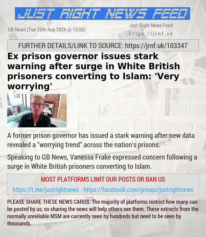 Ex—prison governor issues stark warning after surge in White British prisoners converting to Islam: ’Very worrying’