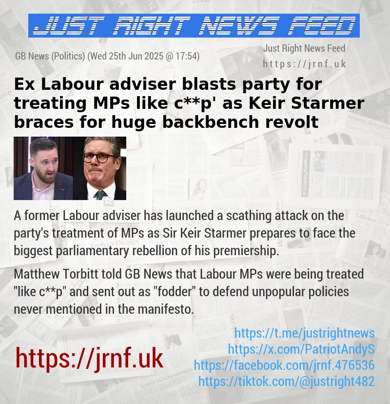 Ex—Labour adviser blasts party for ‘treating MPs like c**p’ as Keir Starmer braces for huge backbench revolt